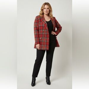 Maurices Red Plaid Women's Blazer